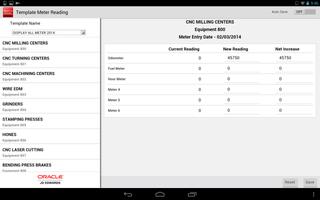 Meter Readings - JDE E1 Screenshot 1