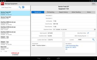 Manage Equipment - JDE E1 Affiche