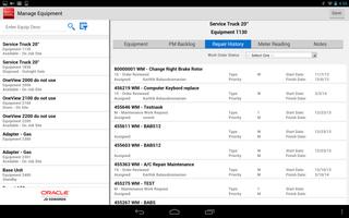 Manage Equipment - JDE E1 screenshot 1