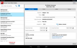 Team Work Orders - JDE E1 captura de pantalla 1