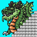 Dragon color by number - pixel art APK