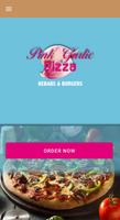 Pink Garlic Pizza Affiche