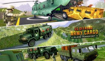 US Offroad Army Cargo Plane Transport Sim 2019 ภาพหน้าจอ 2