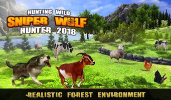 Hunting Wild Wolf Sniper 3D imagem de tela 2