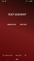 Text solvent OCR-poster