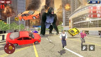 Angry Gorilla Casino City Rampage Simulator تصوير الشاشة 1
