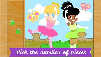 Ballerina Puzzles for Kids Edu ảnh chụp màn hình 1