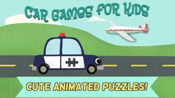 Car Games for Kids- Puzzles plakat