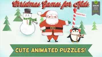 어린이를위한 크리스마스 게임- 토들러 산타클로스 퍼즐 포스터