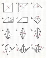 3d origami Affiche