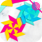 Make Origami Paper Ninja Star biểu tượng
