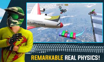 Crazy Bike Racing Stunt Game capture d'écran 2