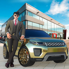 Luxury Car Dealer Businessman-icoon