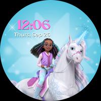 Unicorn Academy Watch Face captura de pantalla 2