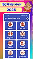 Hindi Calendar Plakat