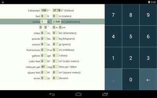 US/Metric unit converter screenshot 3