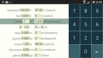 US/Metric unit converter screenshot 1