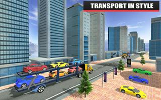 Car Transporter Trailer Game Affiche