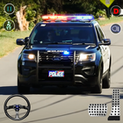 Icona macchina della polizia sim 3d