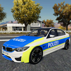 tuan parkir kereta polis 3d ikon