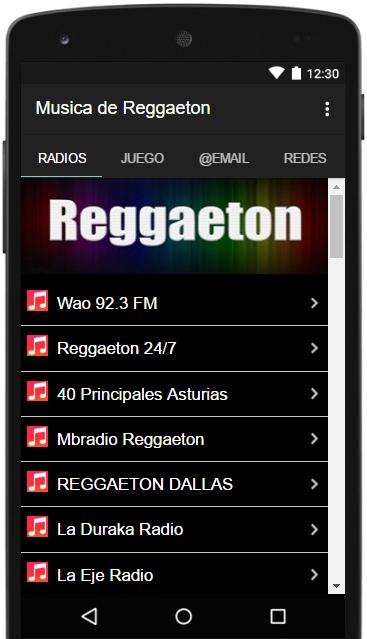 Descarga de APK de Musica de Reggaeton para Android