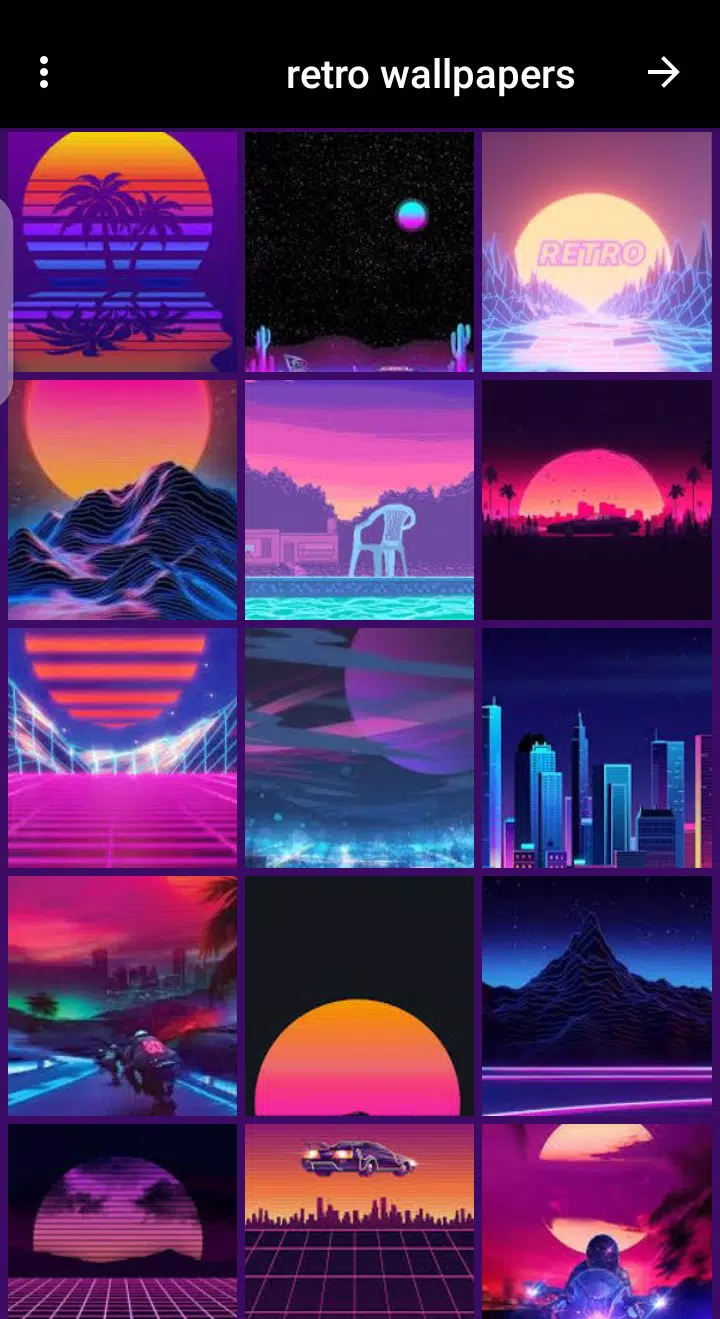 retro wallpapers for android