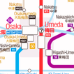 Carte du métro d'Osaka 2023