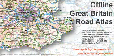 GB Offline Road Map - OS Based