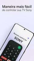 Controle remoto para TV Sony Cartaz