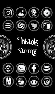 Black Army Diamond - Icon Pack पोस्टर