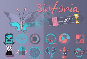 Sinfonia Icon Pack Pure design Affiche