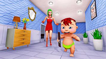 برنامه‌نما Real Baby Simulator: Newborn Baby Family Life 3D عکس از صفحه