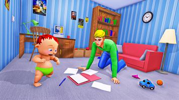برنامه‌نما Real Baby Simulator: Newborn Baby Family Life 3D عکس از صفحه