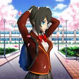 Anime High School Girl Sim 3D biểu tượng