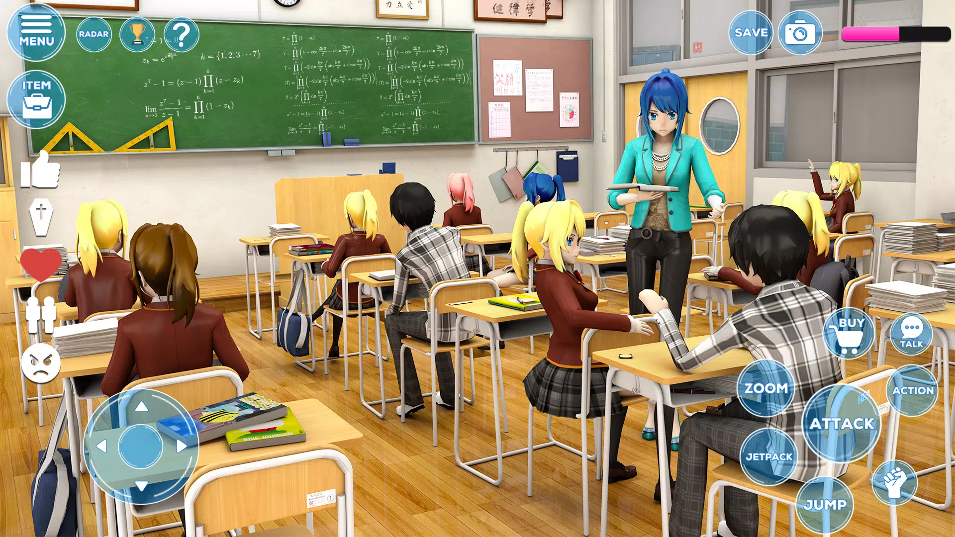 Jogo 3D de professor de anime para escola secundária - divertido jogo de  simulador de anime para meninas::Appstore for Android