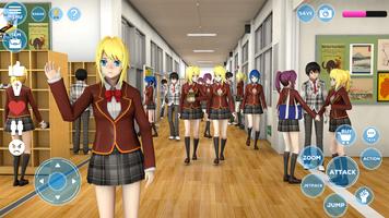 برنامه‌نما Anime High School Girl Sim 3D عکس از صفحه