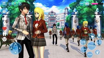 برنامه‌نما Anime High School Girl Sim 3D عکس از صفحه