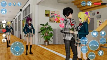 Permainan Gadis Sim Sekolah 3D syot layar 3
