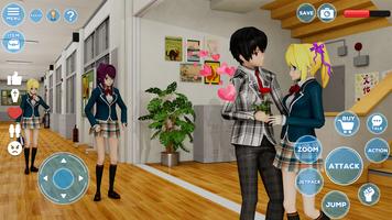 School Simulator Girl Games 3D screenshot 3