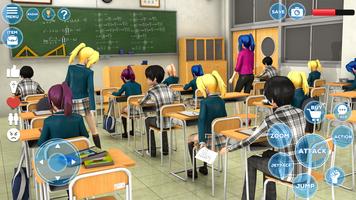 Permainan Gadis Sim Sekolah 3D syot layar 1