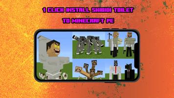 Skibidi Toilet MCPE Mod Pack Affiche