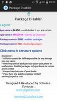 Package Disabler ภาพหน้าจอ 1