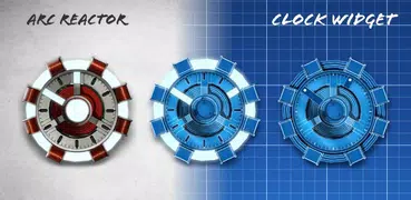 Arc Reactor Clock Widget