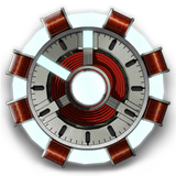 Arc Reactor Clock Widget Zeichen