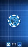 Arc Reactor Clock Widget ảnh chụp màn hình 2