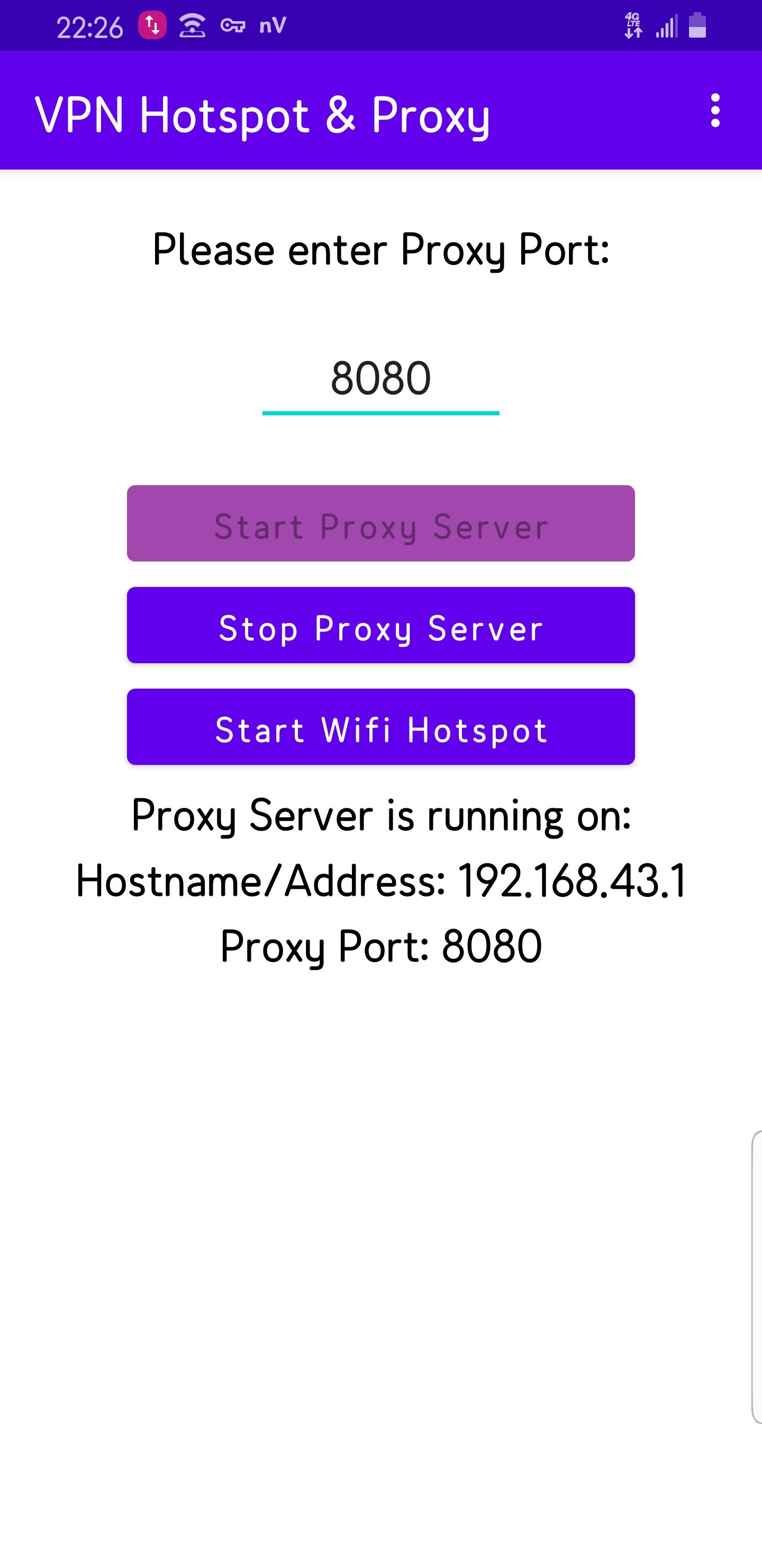 Proxy hotspot