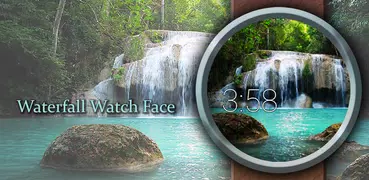 Watch Face Waterfall Wallpaper- Wear OS Smartwatch