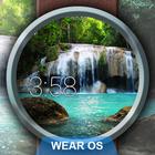 ikon Watch Face Waterfall Wallpaper- Wear OS Smartwatch