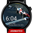 Watch Face Race Cars Wallpaper ikona
