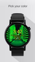 Watch Face Neon City Wallpaper- Wear OS Smartwatch Ekran Görüntüsü 1